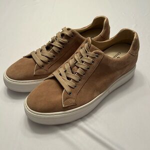 Chamaripa Men's Elevator Tan Suede Sneakers